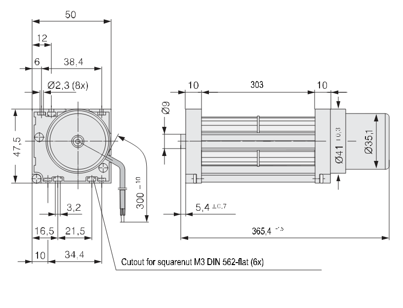 Чертеж QG030-303/12